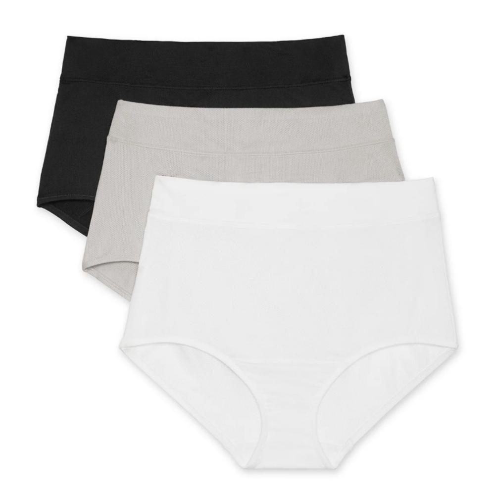 Warner's Womens Blissful Benefits Breathable Moisture-Wicking Microfiber Brief